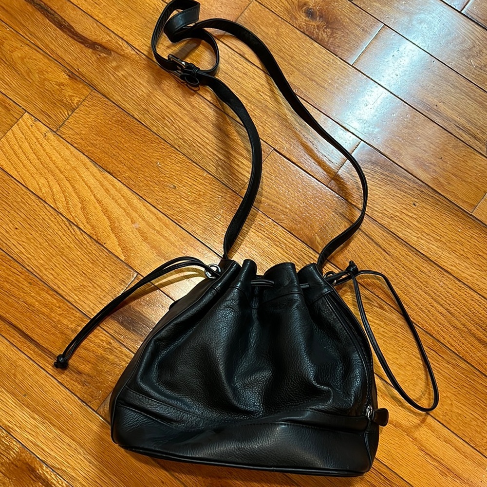 Genuine Leather bucket style bag
